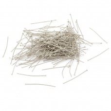 Піни Гвоздики, плоский капелюшок, Залізо, Колір: Платина, Розмір: 42х0.7мм, 50г/близько 250шт